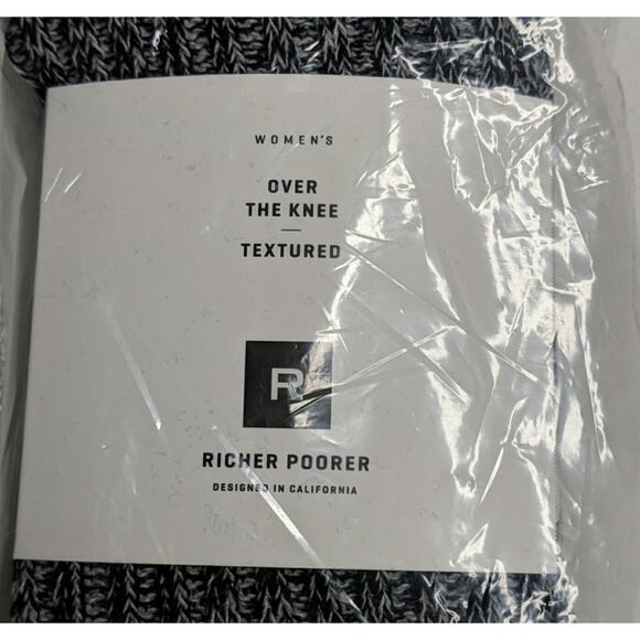 Richer Poorer Reina Over the Knee (OTK) Socks - US 5-10 - NWT - Picture 2 of 4